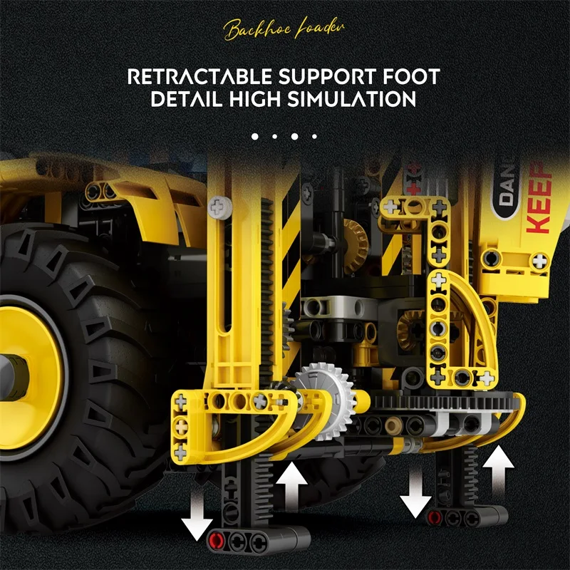 Nuovo 22018 tecnico doppia testa Bulldozer escavatore camion ingegneria veicolo giocattoli costruzione escavatore motorizzato mattoni regali per