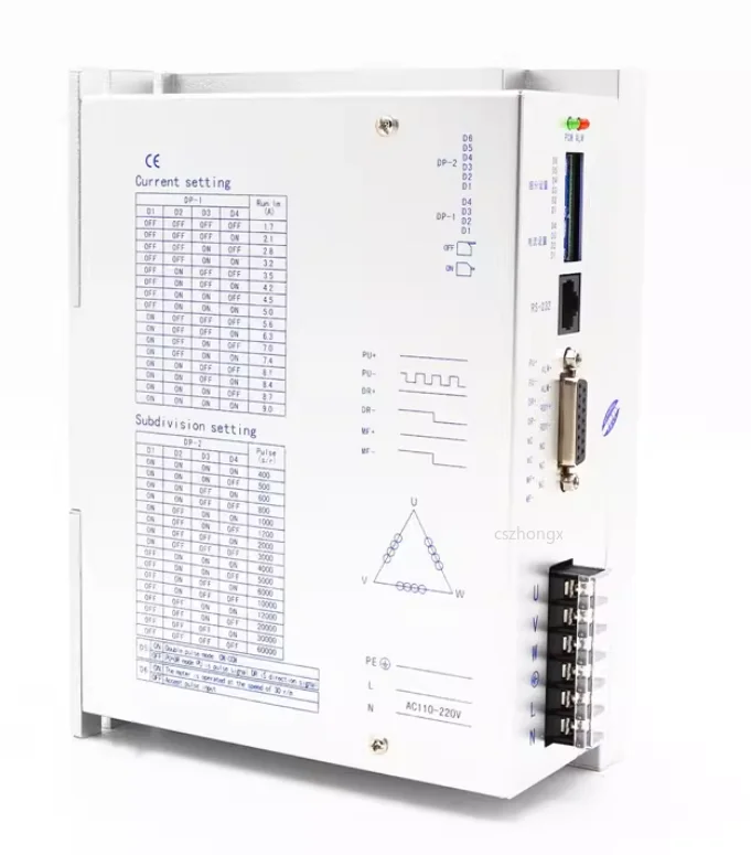 110/130 Digital Three-Phase Stepping Motor Driver 7A AC110-220V STD3722M 60000 Steps/Turn High Precision Motion Control