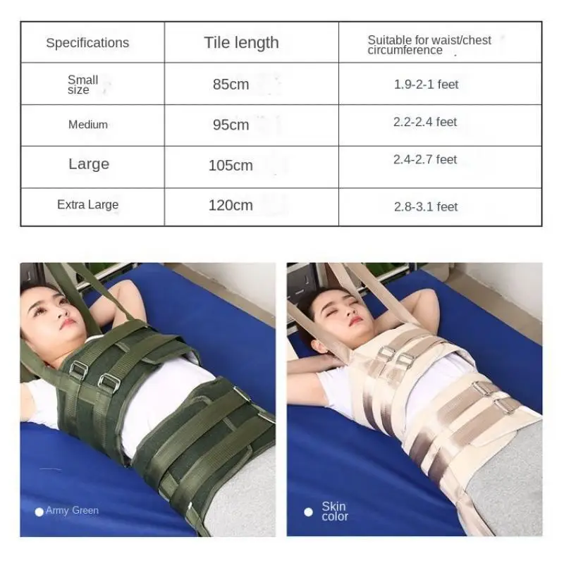 Lumbar Traction Device for Lumbar Disc Herniation Lumbar Muscle Strain Rehabilitation Treatment Stretching Traction Belt