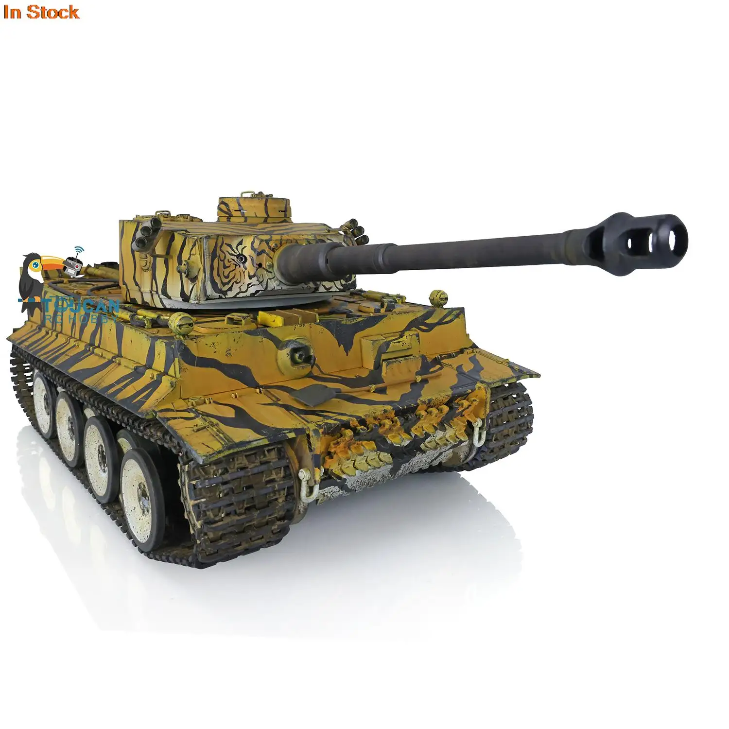 Heng Long Tiger I RC Tank 1/16 7.0 Plastic 3818 Customized Color Wireless Electric Tracked Car DIY Models Toys for Boys TH20580