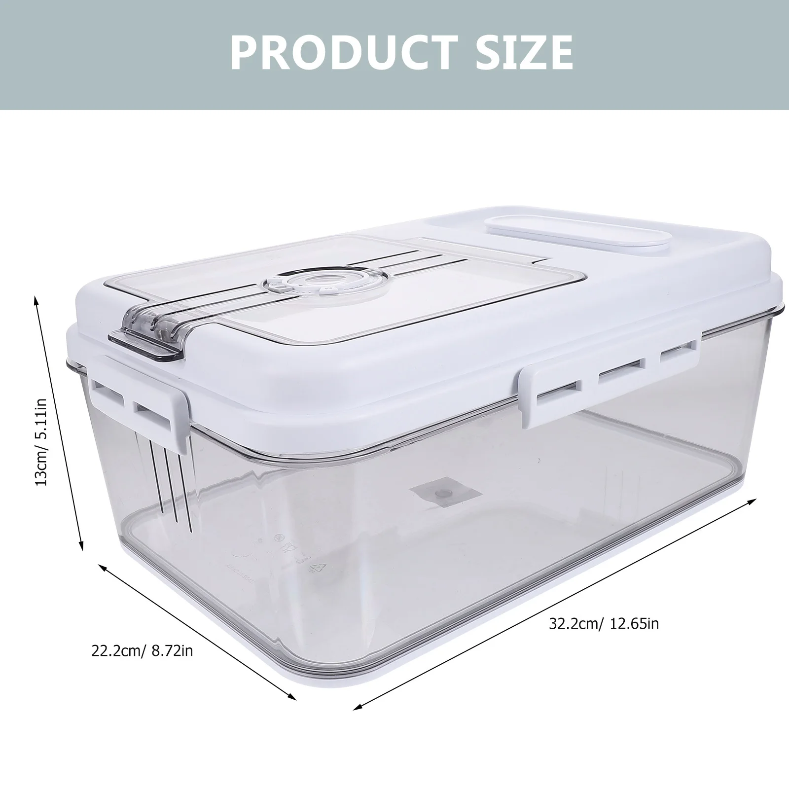 2.5 كجم كبير محكم حاوية الأرز صندوق تخزين منظم مطبخ موزع ختم الحبوب الفاصوليا الحبوب دقيق القمح