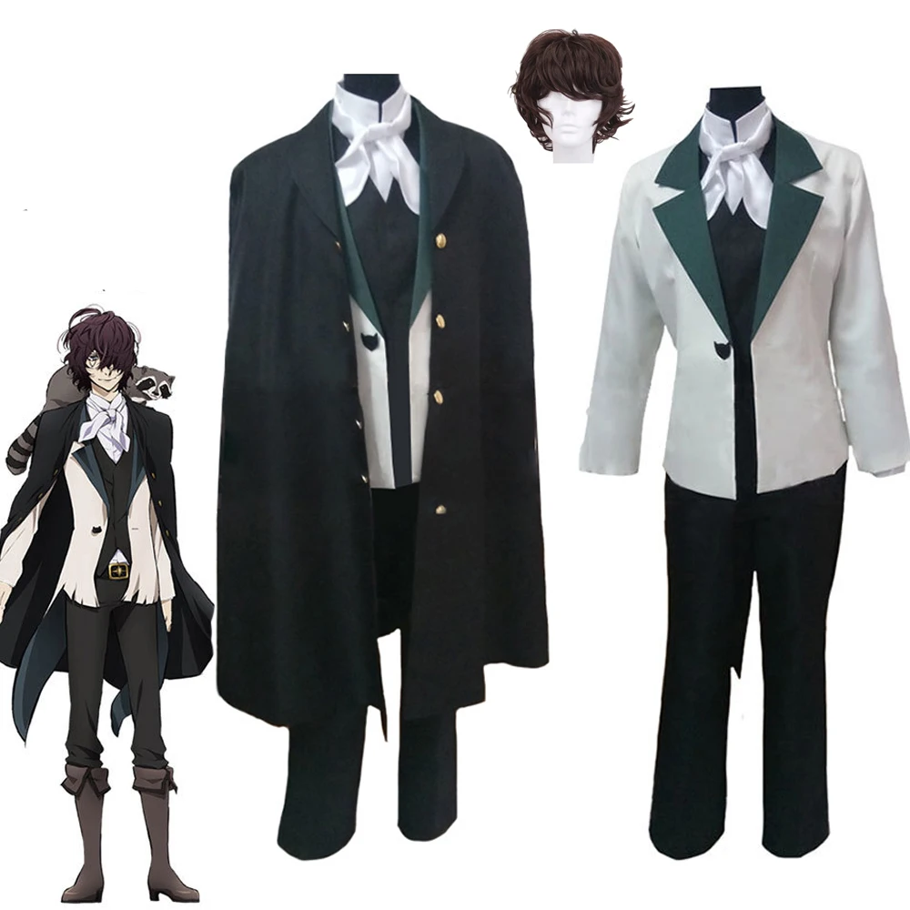 Bungo Stray Dogs Edgar Allan Poe Cosplay Costume Unisex Uniform Suits Halloween Anime Exhibition Performance Clothing Role play