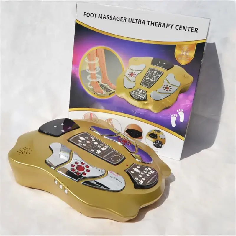 Electric EMS foot massager with heating infrared low frequence physiotherapy for blood circulation large LCD display