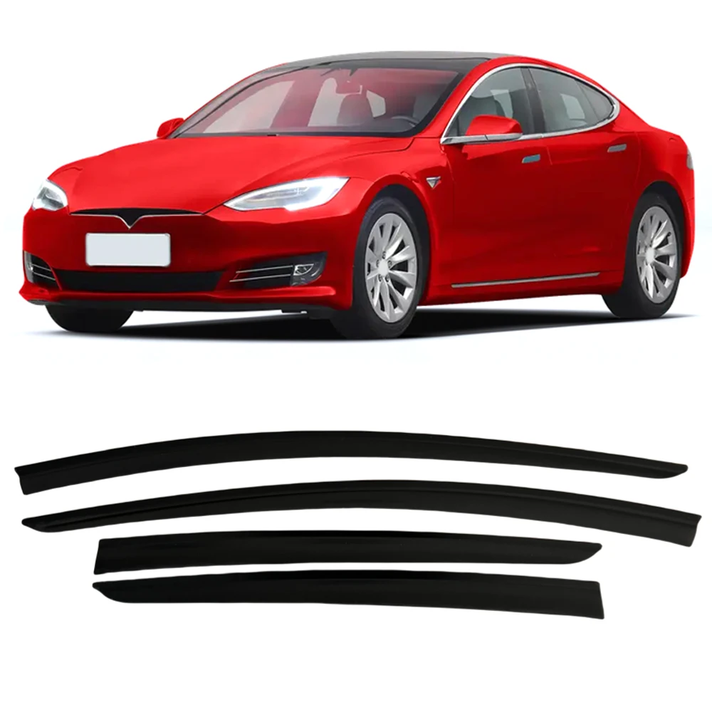 

Window Visor for Tesla Model S 2019 2020 2021 2022 2023 Wind Deflectors Rain Guards Door Visor Vent Shades Ventvisor Sun Rain