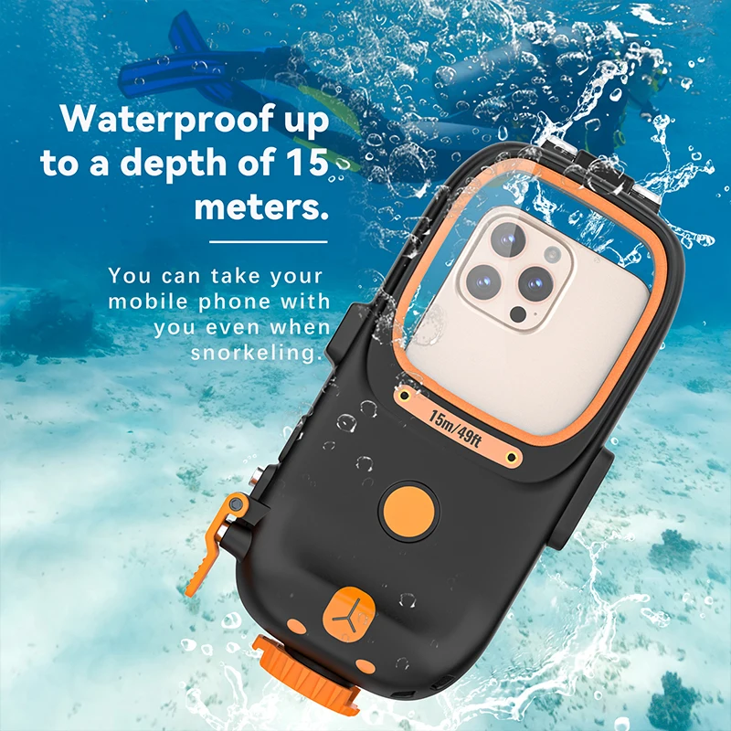 

Luxury IP68 Waterproof Phone Case for Samsung Galaxy S25 Edge S24 Ultra S23 S22 S21 S20 FE S10 S9 Diving Cover Bluetooth Shutter