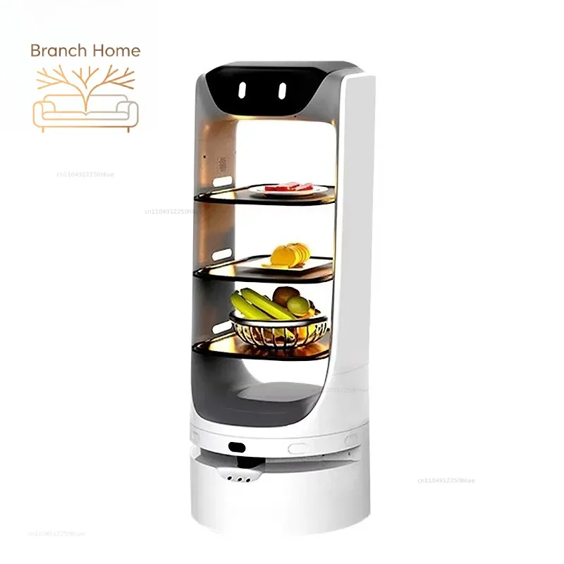 China Factory Delivery Robot Meals Waiter Robot  Multi Functional for Hotel Coffee Shop Restaurant Use
