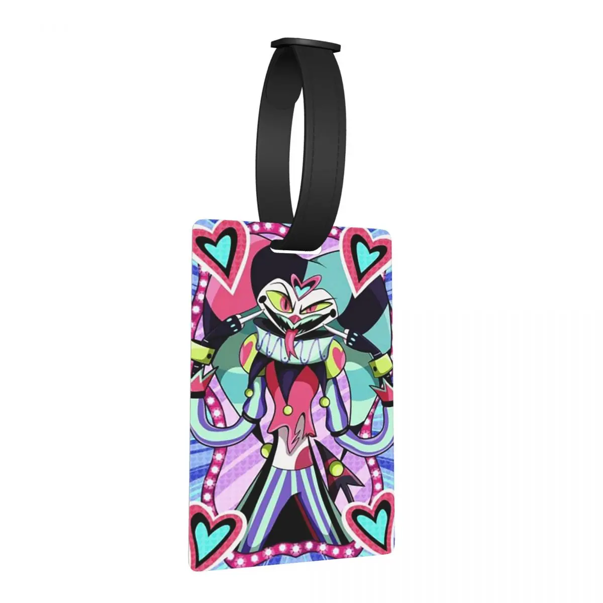 

Fizzarolli Helluva Boss Anime Luggage Tags Suitcase Accessories Travel Baggage Boarding Tag Label Holder ID Name Address