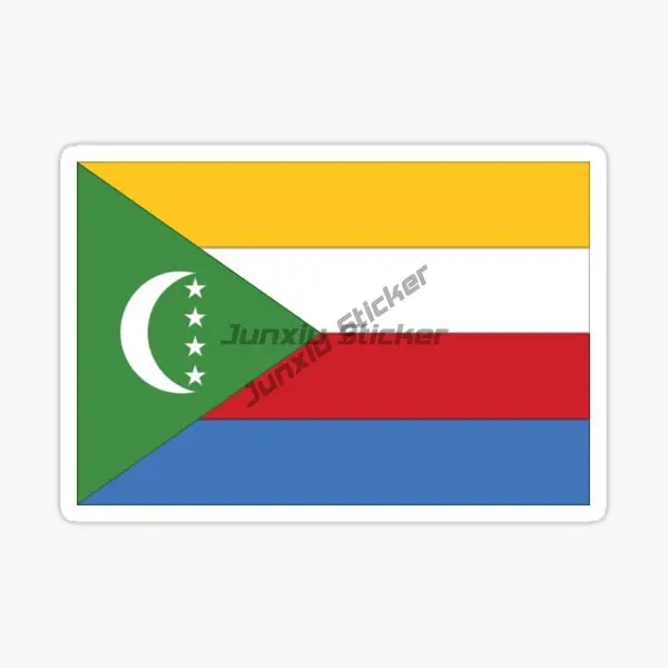 

COMOROS Flag Map Landscape Creative Stickers Moto Accessories Decoration Decal