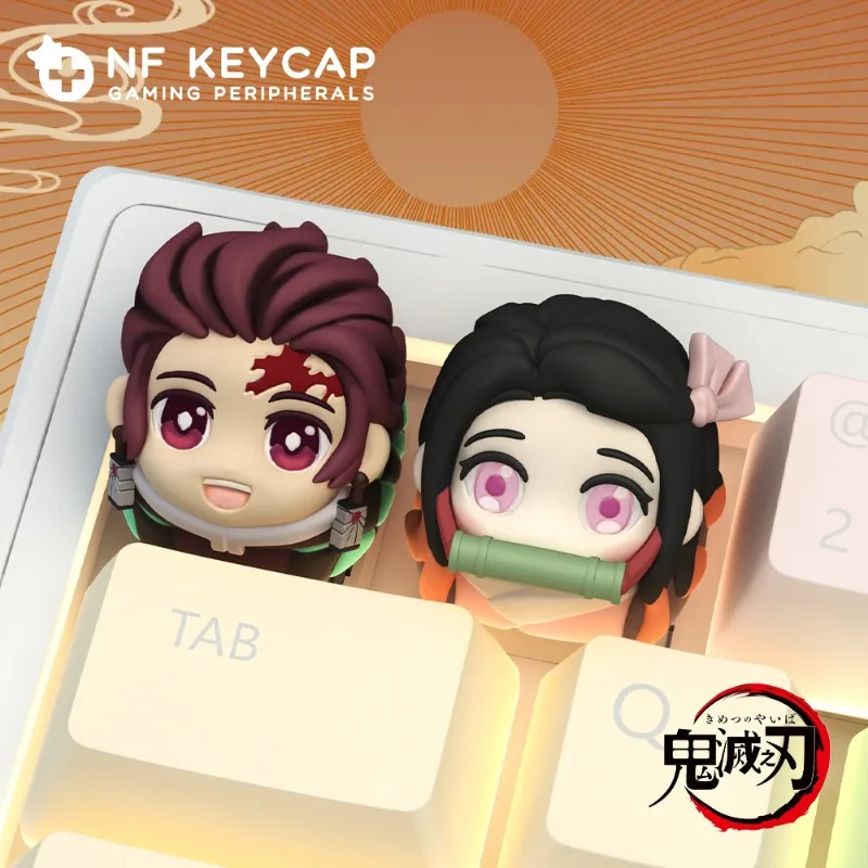 

New Anime Cute Keycaps Artisan 3D Handmade Resin Material Custom Keycap for Mechanical Keyboard Creative Kawaii Peripheral Gifts