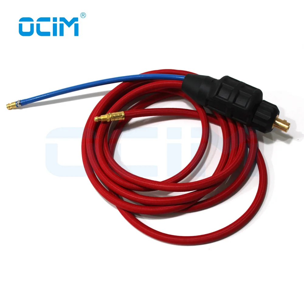 Air Cooled Tig Welding Torch Red Hose Cable 4m For WP9 WP17 Torch