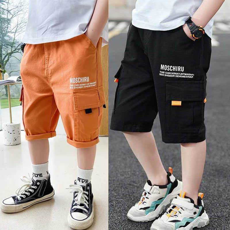 New Summer Teen Boys Shorts Casual Comfortable Sports   Short Pants For 3-13 Years Kids Children Half Trousers