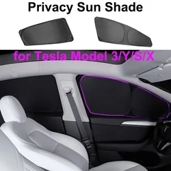 Modello Y S X parasole per Tesla Model 3 Highland 2024 parasole Privacy Shading Cover anteriore lunotto laterale protezione parasole