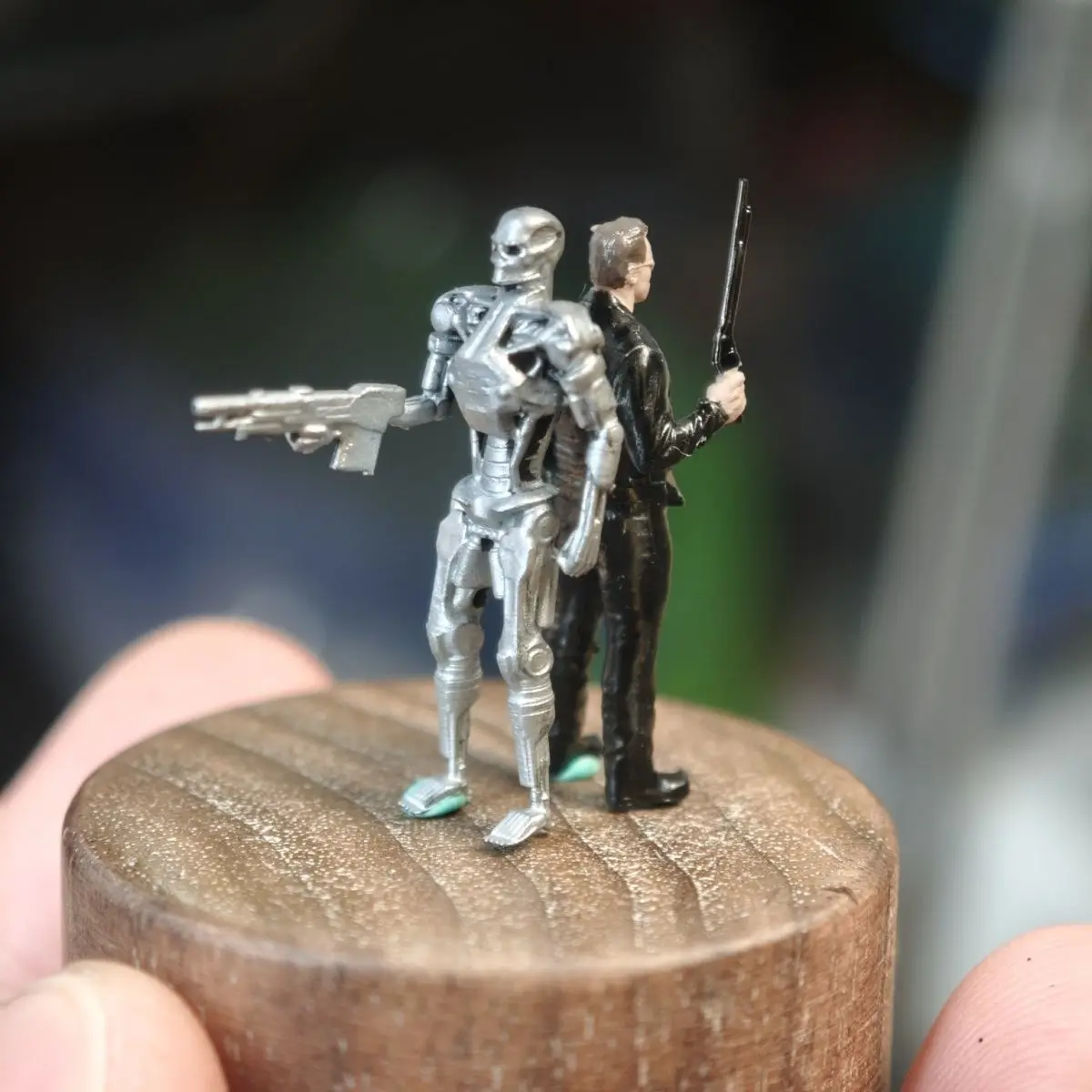 

1/64 Model Car Figure Static Miniature Skull Terminator Diorama Props