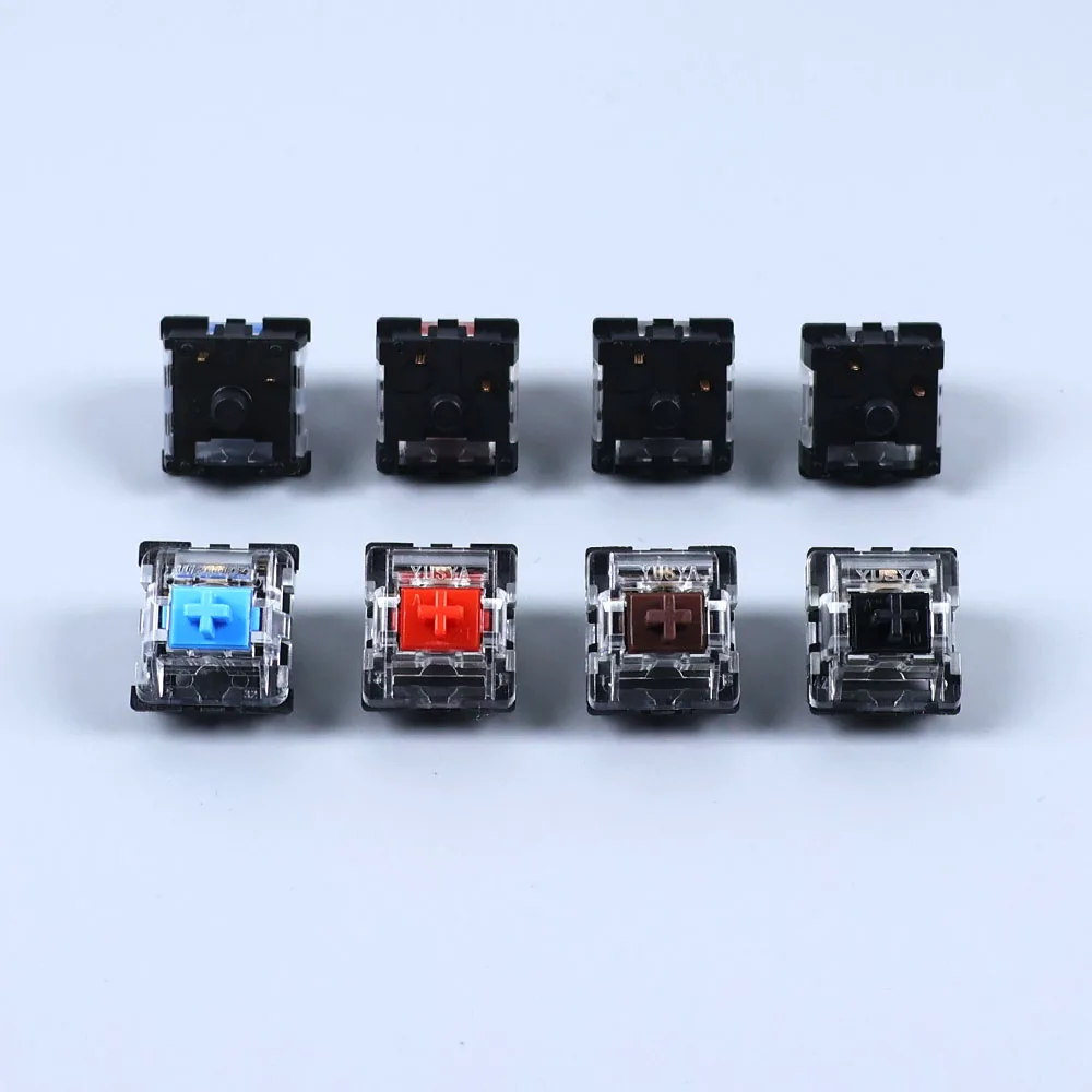 Clavier touches commutateur 2Pin Clicky linéaire Tactile silencieux noir bleu marron rouge violet commutateur pour clavier mécanique rétro-éclairé