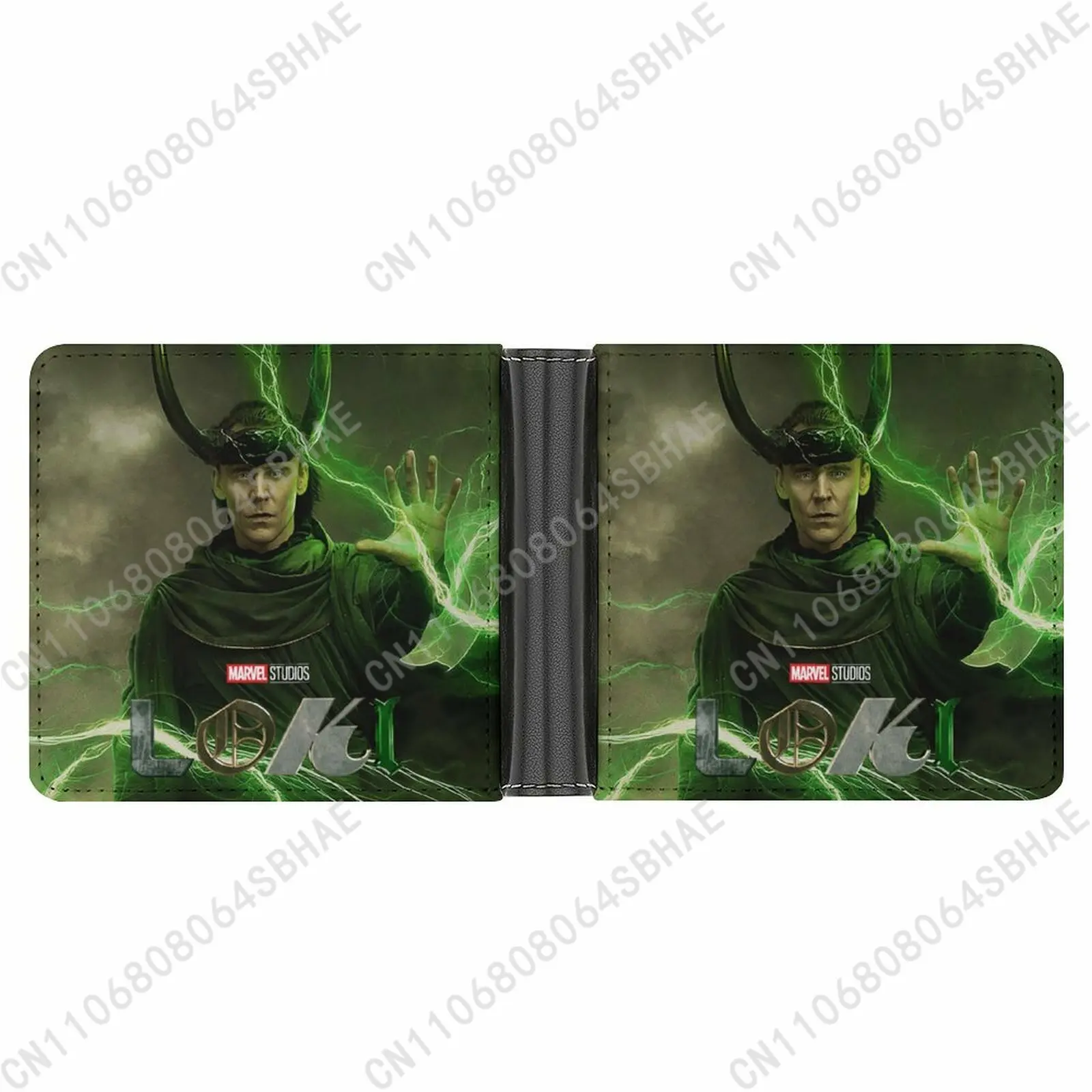 

Marvel Loki Trendy Leather Wallet Teenage Male Woman Personalized Slim Credit Card Holder Small Purse Daily Use Cosplay
