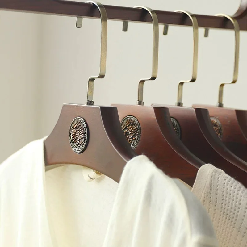 Stylish Wooden Hanger, Home Cloakroom Clothes Hanger, Retail Non-Slip Hanger, No-Mark Wooden Storage Hanger