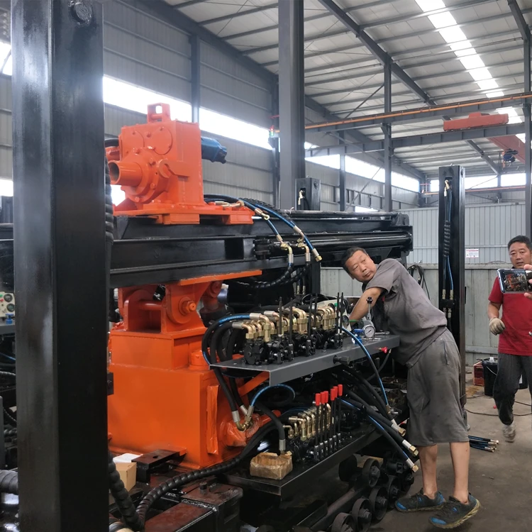 50m 100m 180m Meters Hydraulic Diesel Rock Portable Borehole Water Well Drilling Rigs Machines