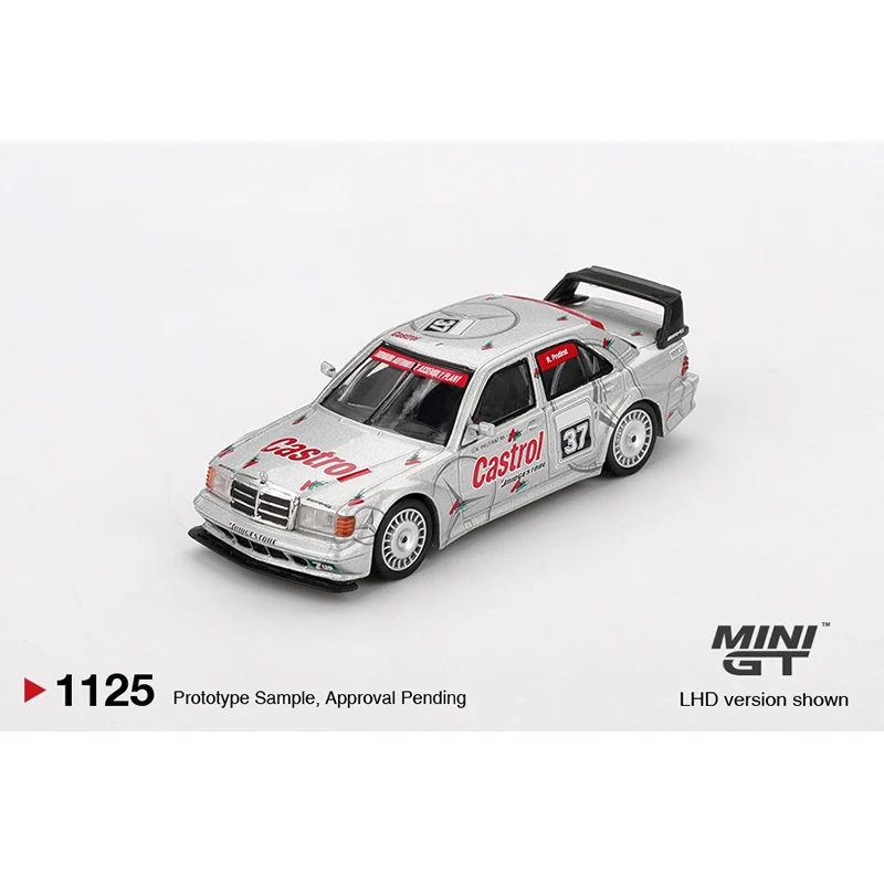 MINIGT 1/64 Mercedes-Benz 190E 2.5-16 Evolution II # 37 MGT01125-CH Auto Legering Diecast Metaal Model Kinderspeelgoed voor jongens