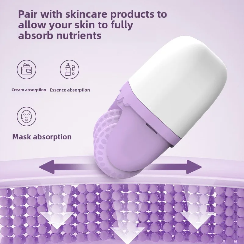 両頭アイスローラー 2in1 多機能フェイシャルマッサージ アイスコンプレスマッサージ器具