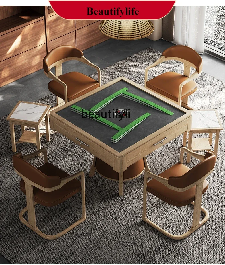 

G1218 Ultra-thin rotor movement mahjong machine dining table dual-purpose multi-function automatic home