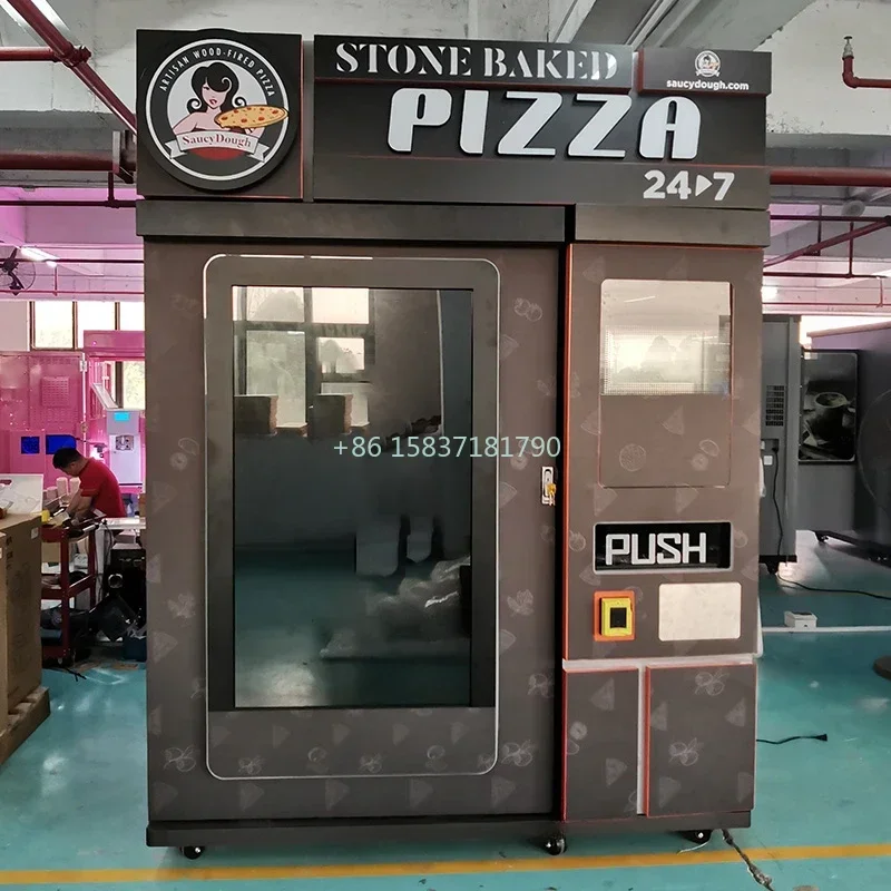 China Pizza Vending Machine Bulk Fresh Fast Food Vending Pizza Making Machine Automat Purchase Custom Vending Machine Pizza Sale