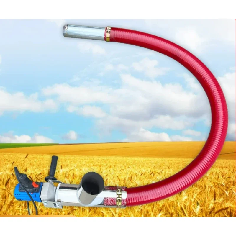 Hand‑held Flexible Hose Grain Auger Conveyor with Tripod Stand Portable Electric Crop Transfer Suction Machine view 5