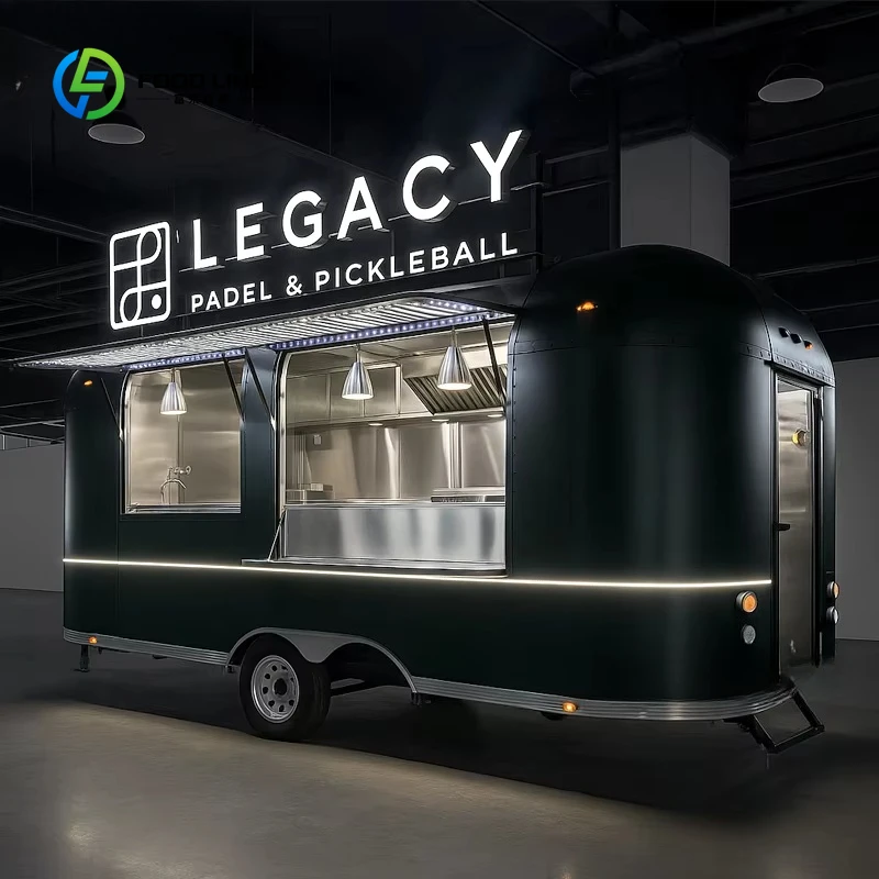 

Customized Pizza Restaurant Hot Dog Ice Trailer Pizza Cart Mobile Kitchen Food Trailer Mobile Coffee Food Truck Van