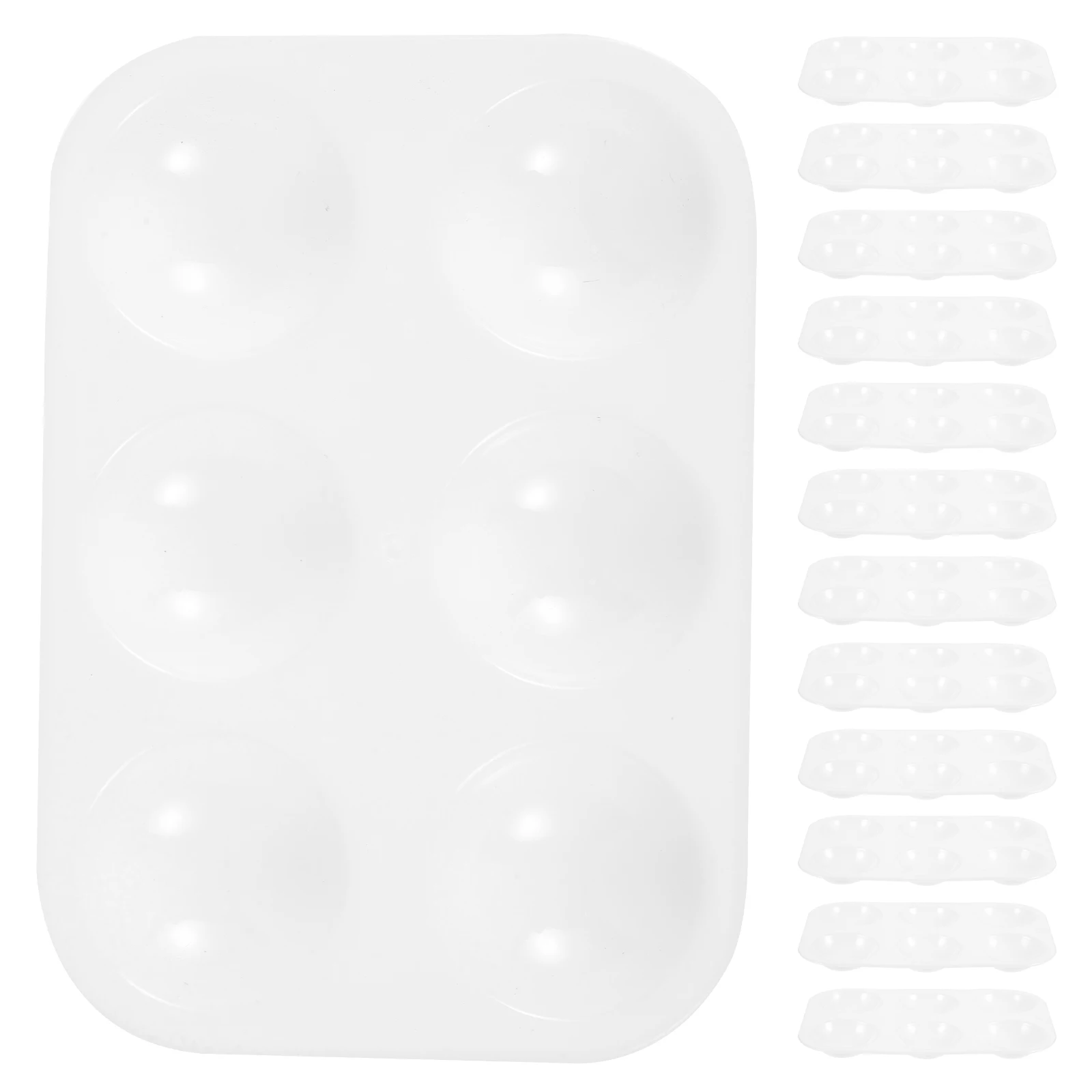 

set six hole palette white palette watercolor palette square