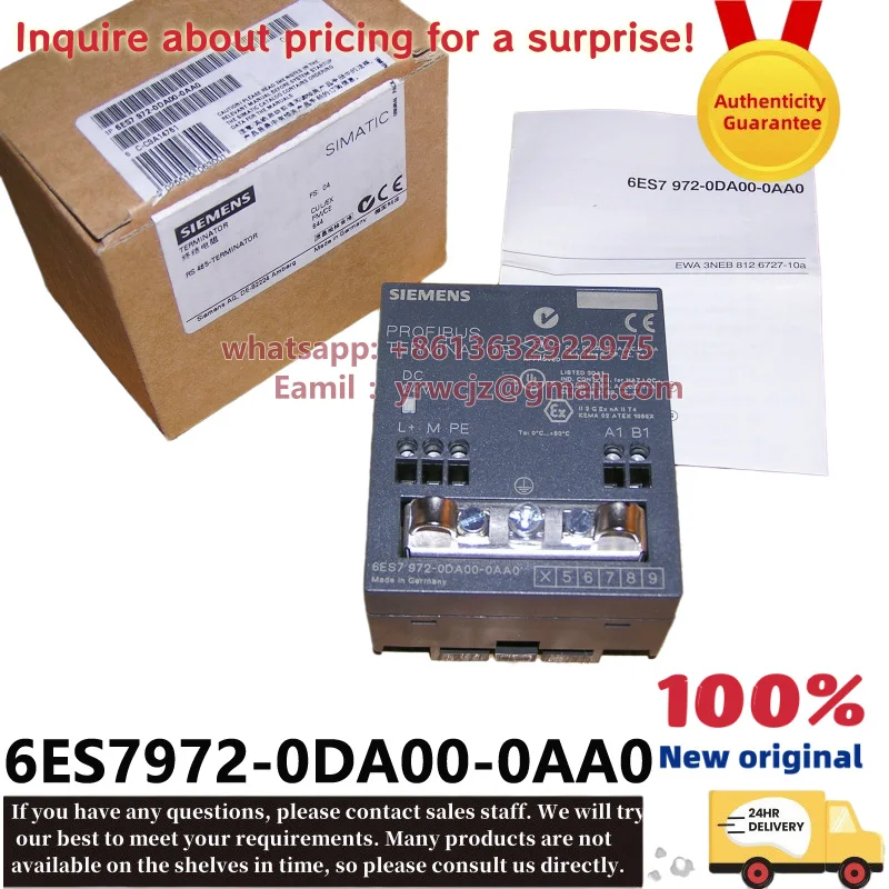 New Original 6ES7972-0DA00-0AA0 Siemens SIMATIC DP RS485 Active Terminal Resistor PROFIBUS/MPI Terminator