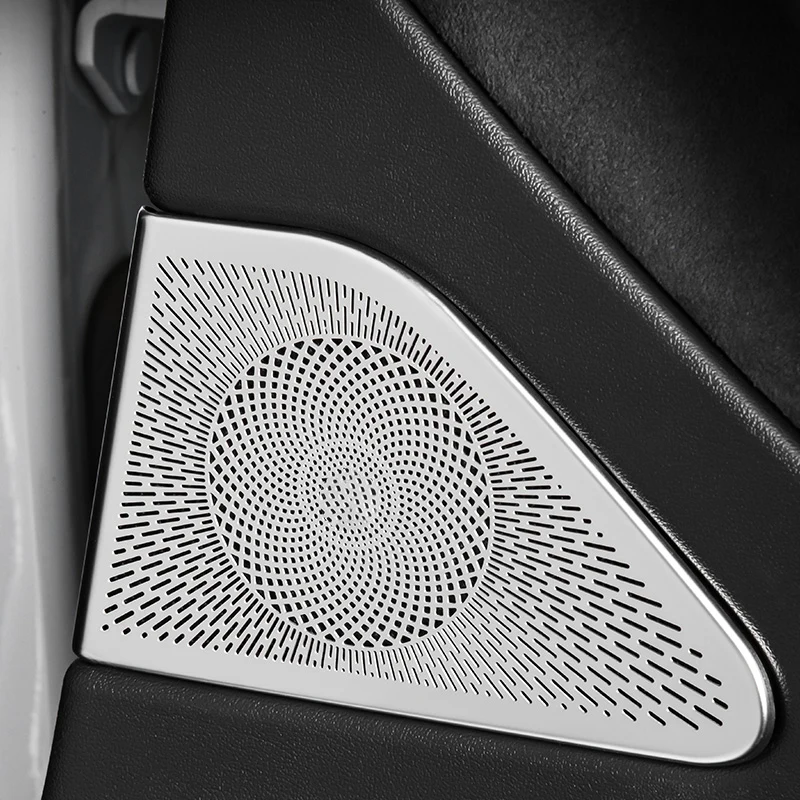 For Tesla Model Y 2022 Accessories 2021 Model 3 2022 20212018-2020 Door Loud Speaker Decorative Cover Trim Sticker Car Styling