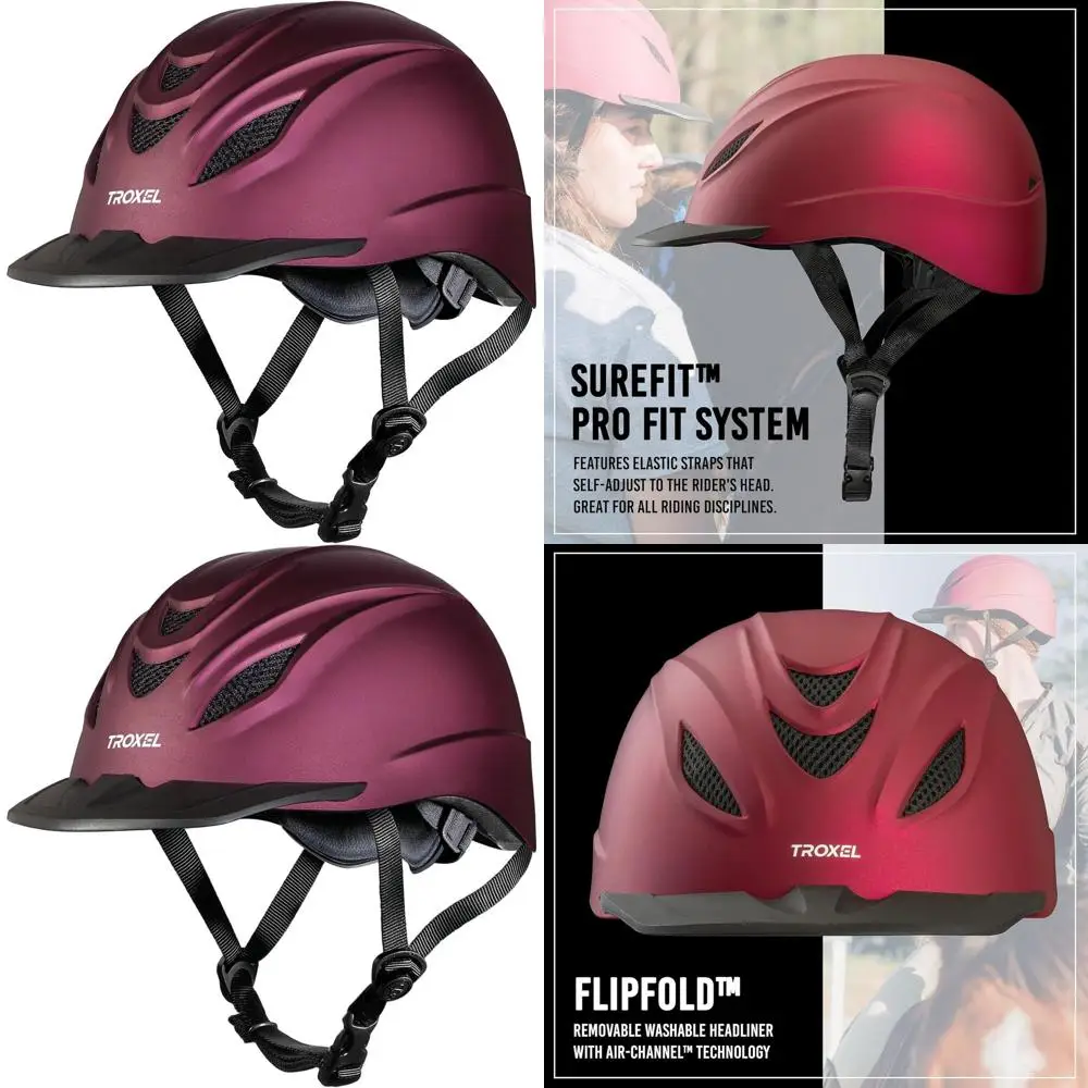 خوذة سرج متداخلة منخفضة المستوى لركوب الخيل الآمن، معدات فروسية قابلة للتعديل