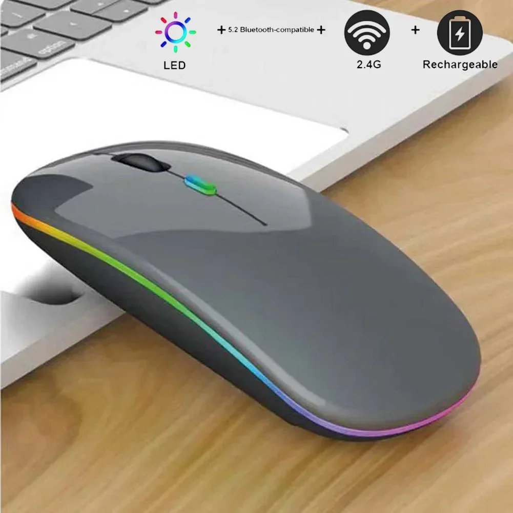 

Compact And Portable Wireless Mouse Silent Rechargeable Wireless Rechargeable Mouse with Ergonomic Design and Smooth Navigation