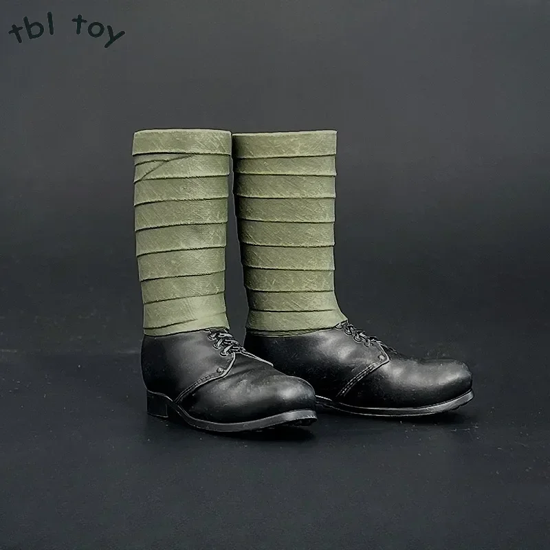 ZY1034 1/6 Scale Male Soviet Union Army Lace-up Boots Soldier Hollow Shoes Model for 12'' Action Figures Body Toys