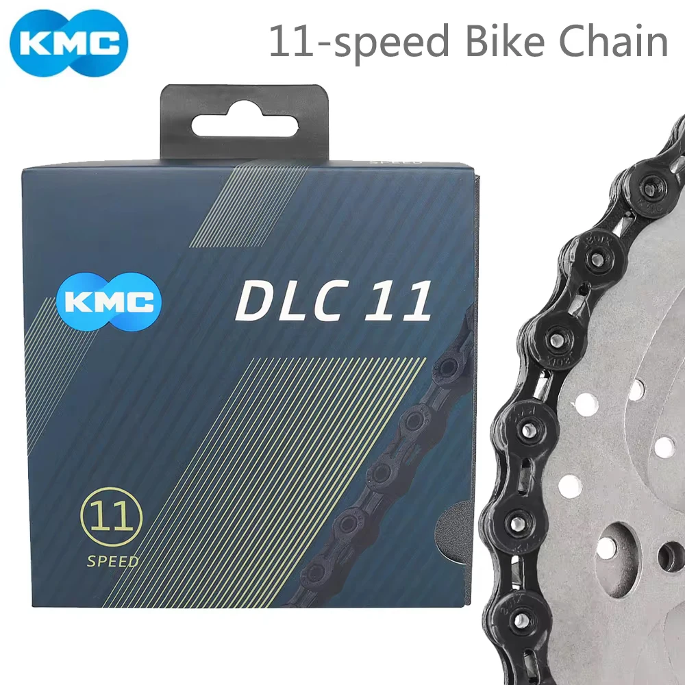 KMC DLC 11 Bicycle Chain 118 Links 11 Speed 11V MTB Road Bike Black Color Bike Chain for Shimano Sram Cycling Parts