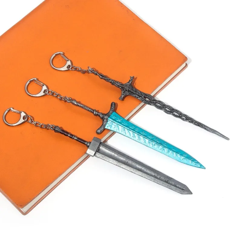 14 سنتيمتر/5.51in Eldenn المفاتيح الظلام القمر العملاق السيف المتطوعي اليد سكين لعبة نموذج قلادة ظهره الحلي جمع هدية الأولاد #3