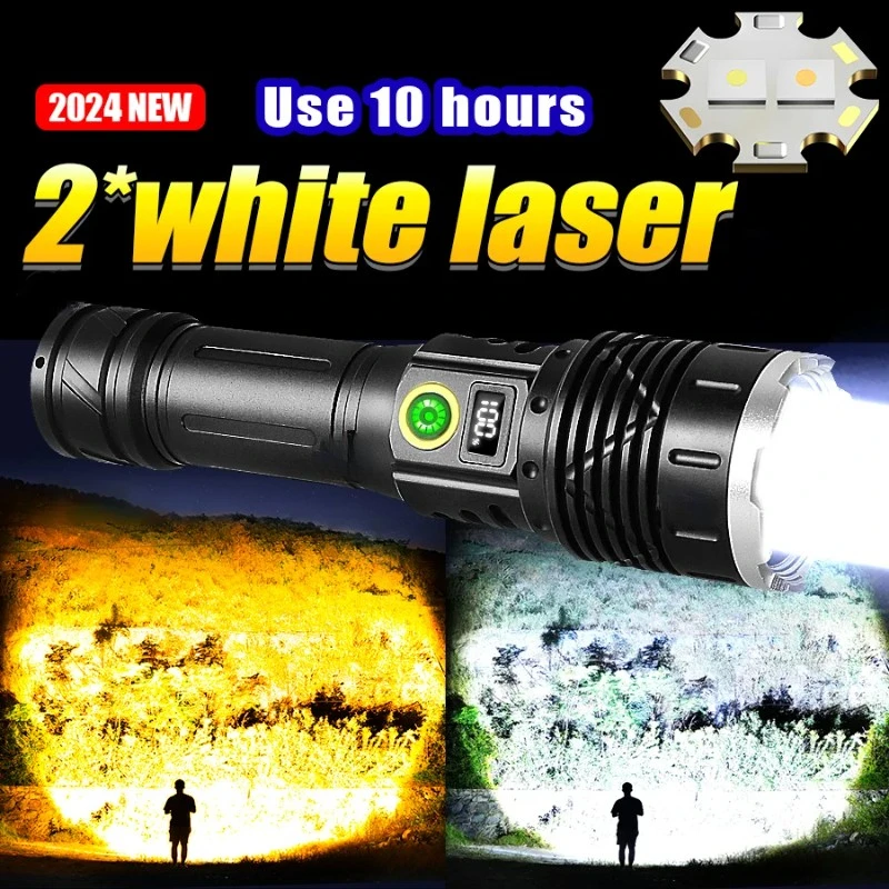 

60000000LM Most Powerful LED Flashlights 5000M Tactical Torch Light Rechargeable Zoom Flashlight Outdoor Fishing Hunting Lantern
