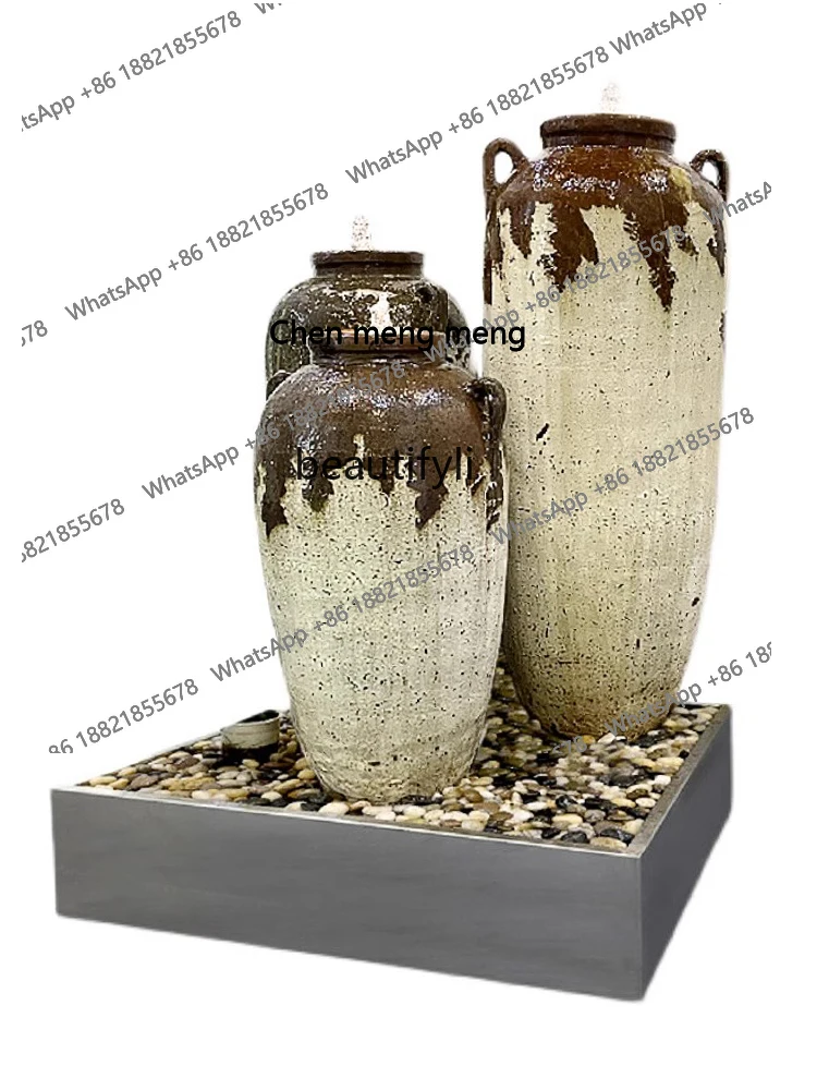 Ceramic Flowing Water Ornaments Fountain Water Landscape Sketch Water Circulation Garden Courtyard Club Housewarming Gift