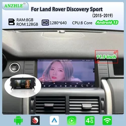 Android 13カーラジオ,11.5インチ,メディアプレーヤー,GPSナビゲーション,CarPlay,自動車用,Land Rover Discovery Sport L550,2015-2019