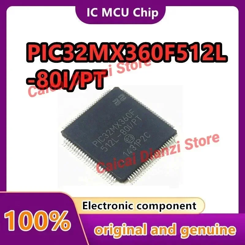 

PIC32MX360F512L-80I/PT Корпус TQFP-100, новый, оригинальный, подлинный