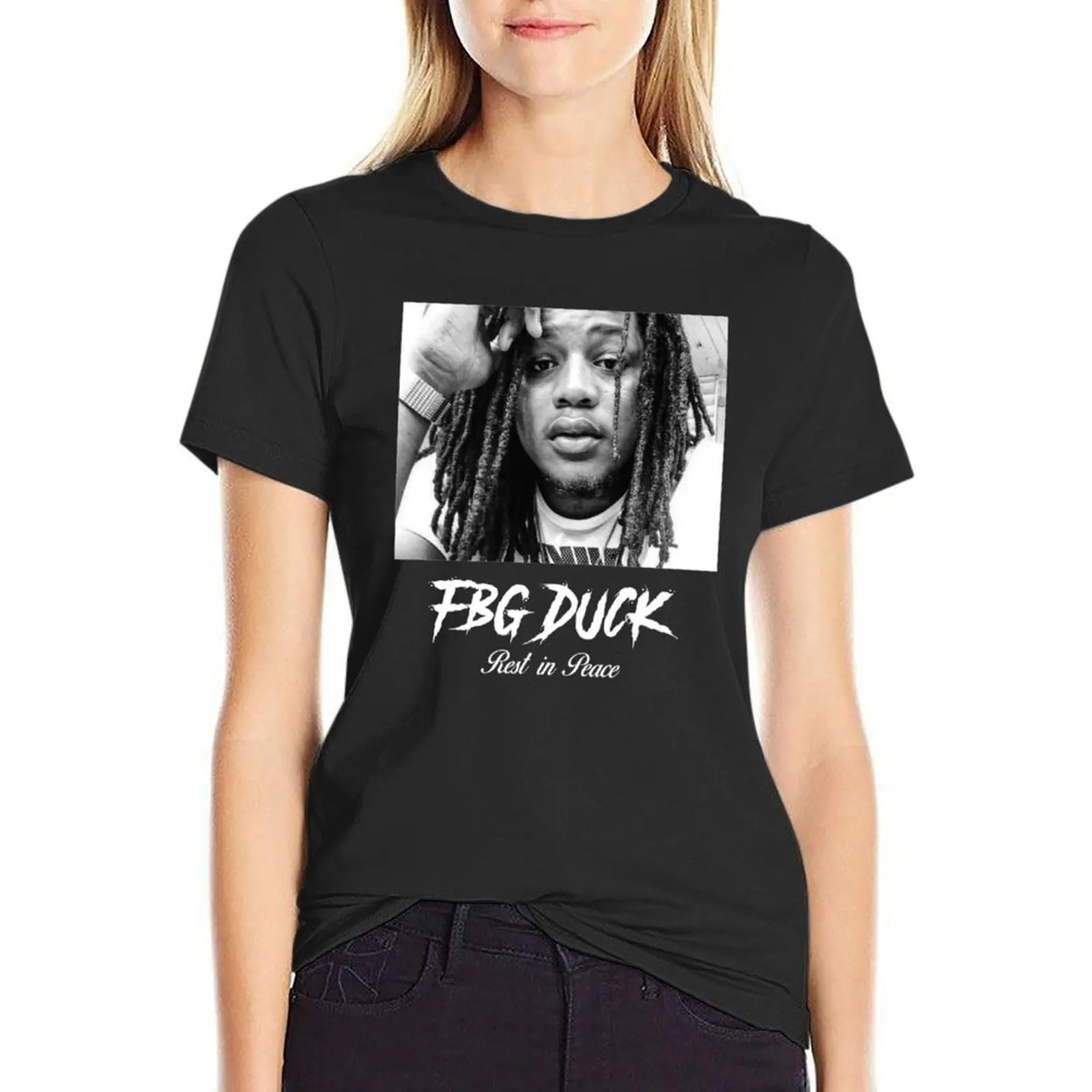 FBG Duck Rest in Peace rip Gift For Men and Women, Gift For Fans T-Shirt Female clothing tops woman t shirt