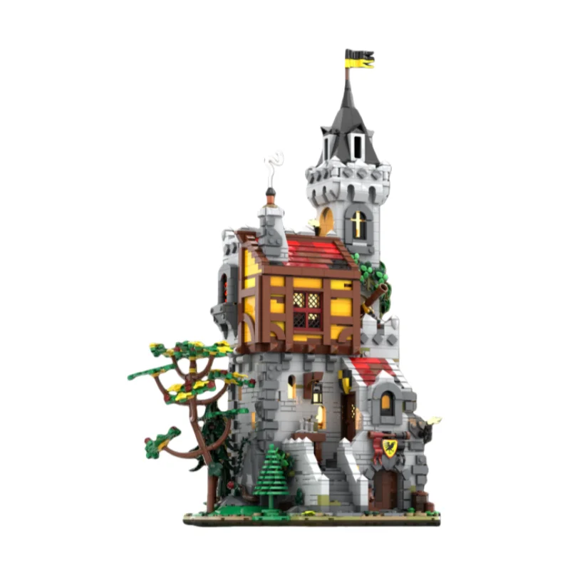 

MOC Medieval Castle Series Model Building Set - Small Part Jigsaw Puzzle Blocks 2920 Pieces - Suitable for All Hobbyists to Asse