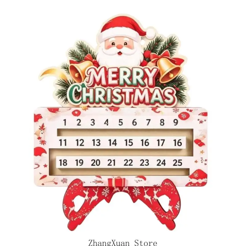 Feiertags-Adventskalender, Holz-Adventskalender für Tischdekoration, 3 x – Detail 2
