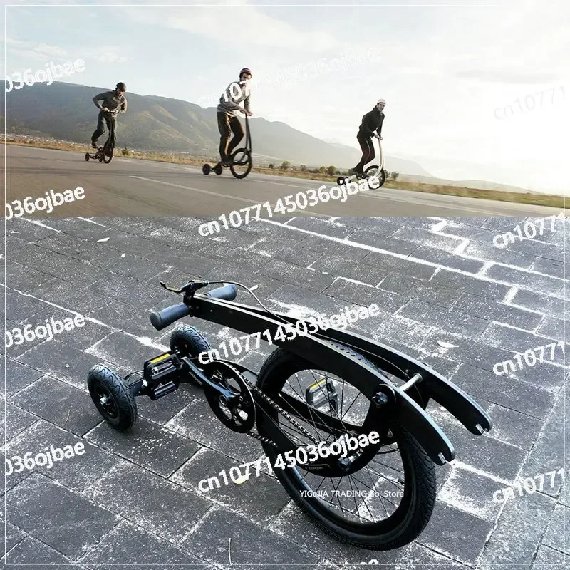 

20 Inch Large Wheel Folding Fitness Standing Bike, Full Body Exercise, Half Bike Exercise, Balance Training