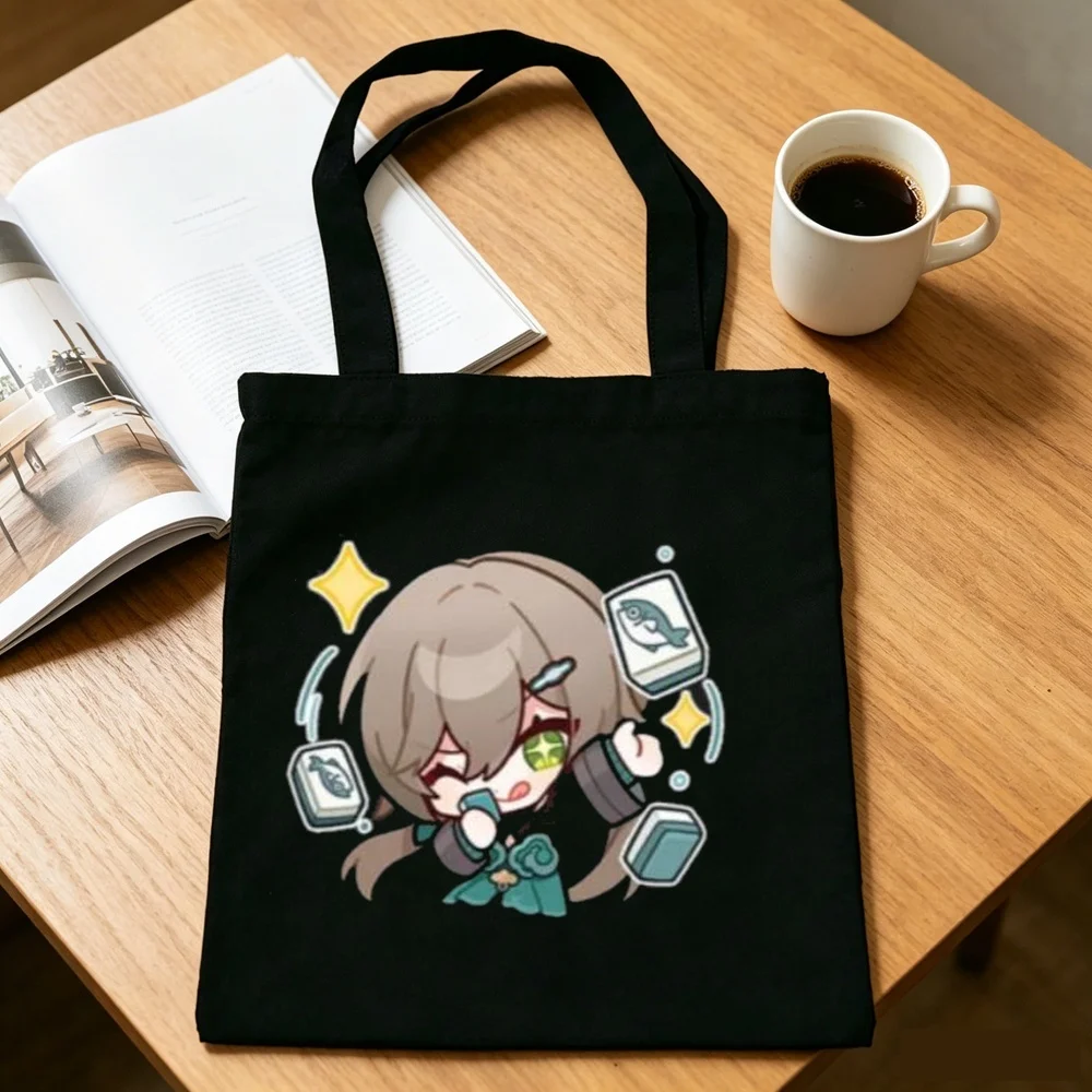 Honkai Star Rail tote bag totebag shoulder  canvas  personnalisable shopper femme