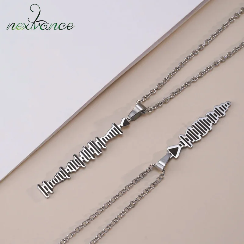 Nextvance Custom Music Spotify Code Necklace For Women Men Personalized Favorite Song Code Stainless Steel Pendant Jewelry Gifts