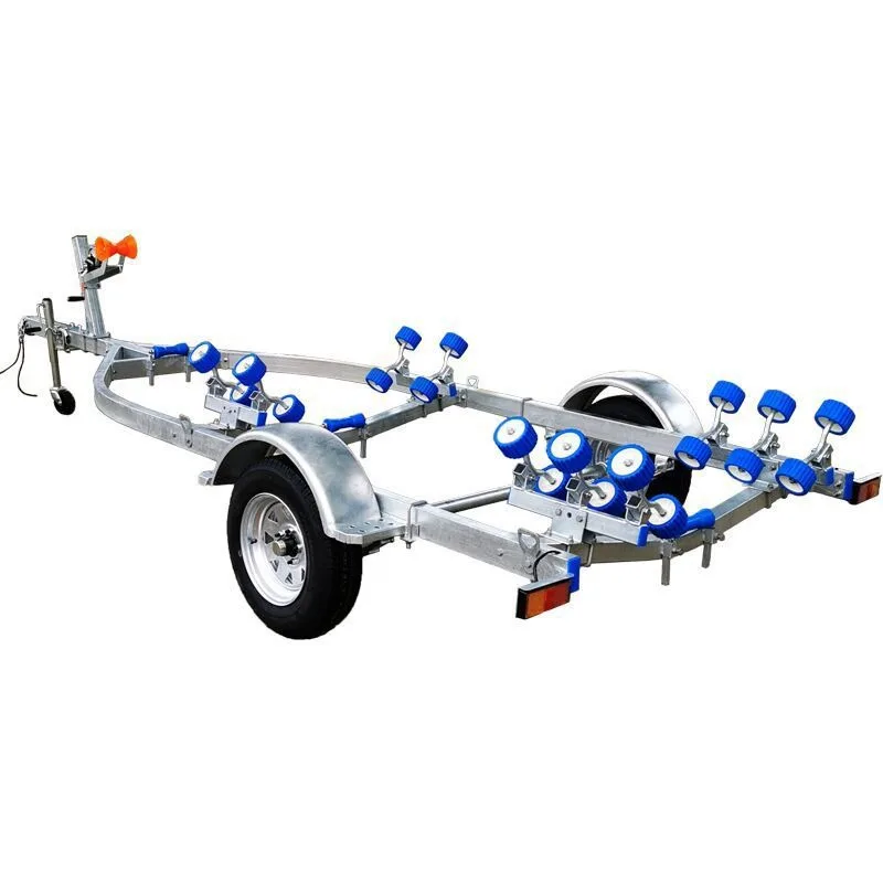 Rubber boat trailer speedboat trailer rack inflatable boat kayak y