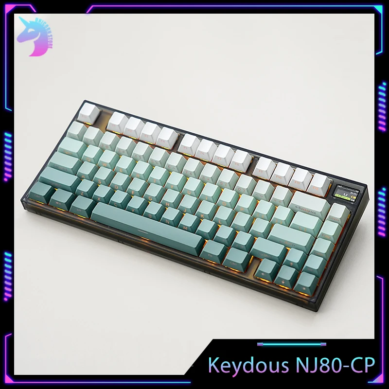 

Keydous NJ80-CP Gamer Mechanical Keyboard 3Mode Magnetic Swich 2.4G Bluetooth Wireless Keyboard Gaming keybord RGB Blacklit Gift