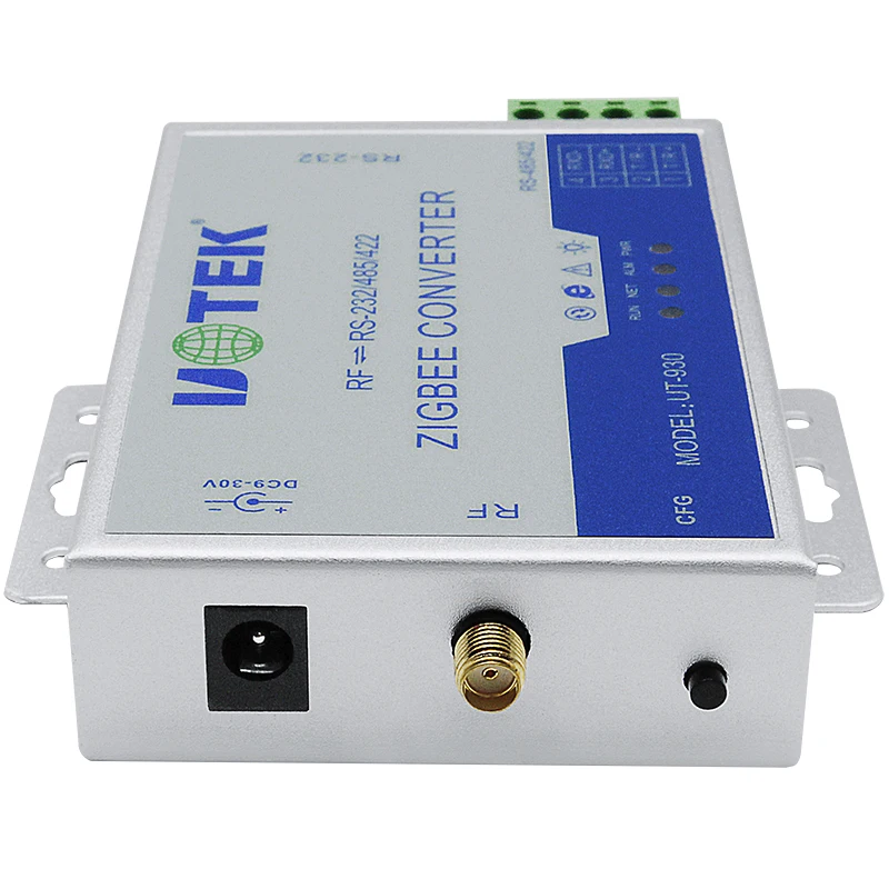 2x UOTEK Industrial Zigbee 2.4G RF to RS-232 RS-485 RS-422 Data Transmission Converter Wireless RS232 RS485 RS422 Adapter UT-930