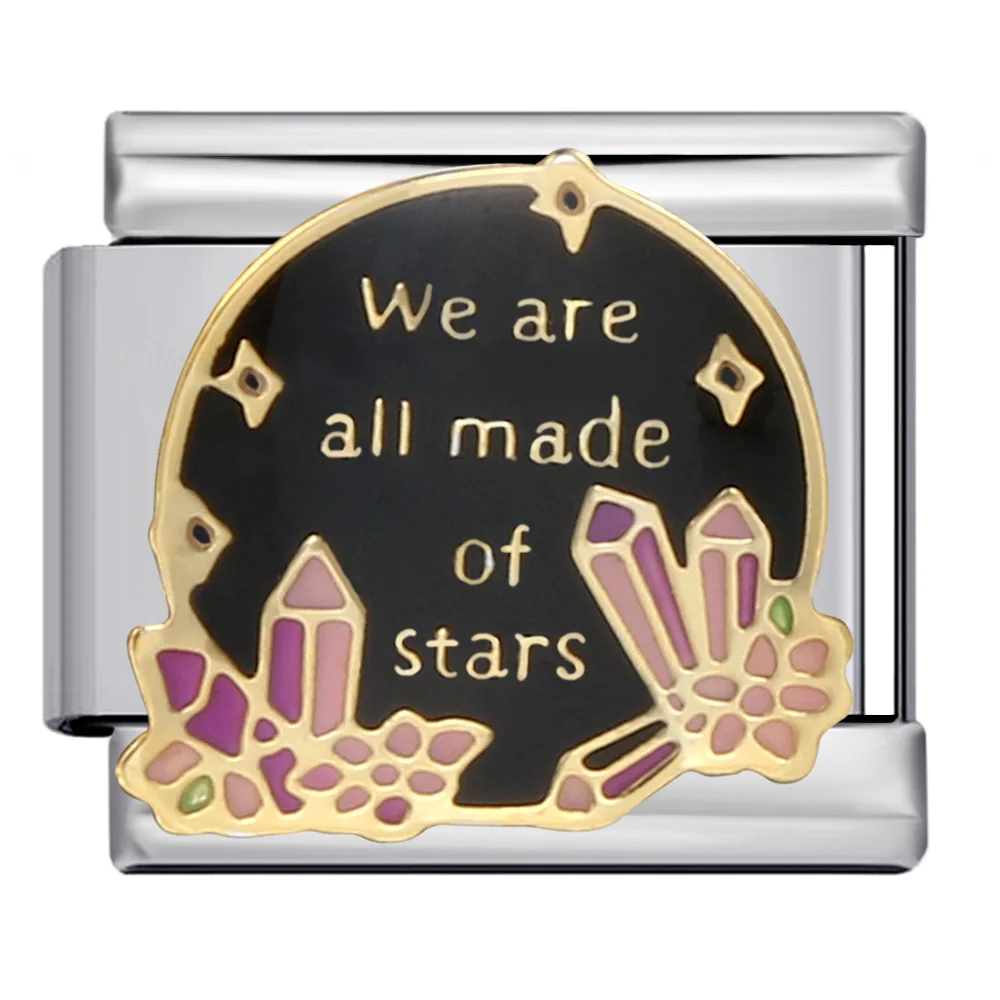 أورينج جديد فريد أسود نمط سحر سوار الحيوان ليوبارد ساحة شعرية رابط إيطالي صالح 9 مللي متر DIY صنع الخرز الفولاذ المقاوم للصدأ #3