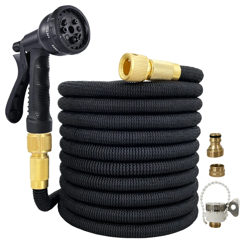 

High Quality Flexible Expandable Garden Hose High Pressure Nozzle Spraye Washer Gun Car Wash Hose Expandable Garden Water Hose